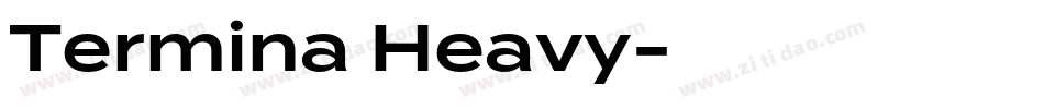 Termina Heavy字体转换